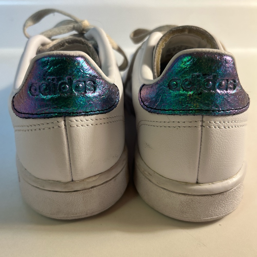 Adidas White and Purple Fluorescent Shoes‎ - Picture 2 of 5